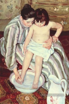  enfants - Le bain des mères des enfants Mary Cassatt